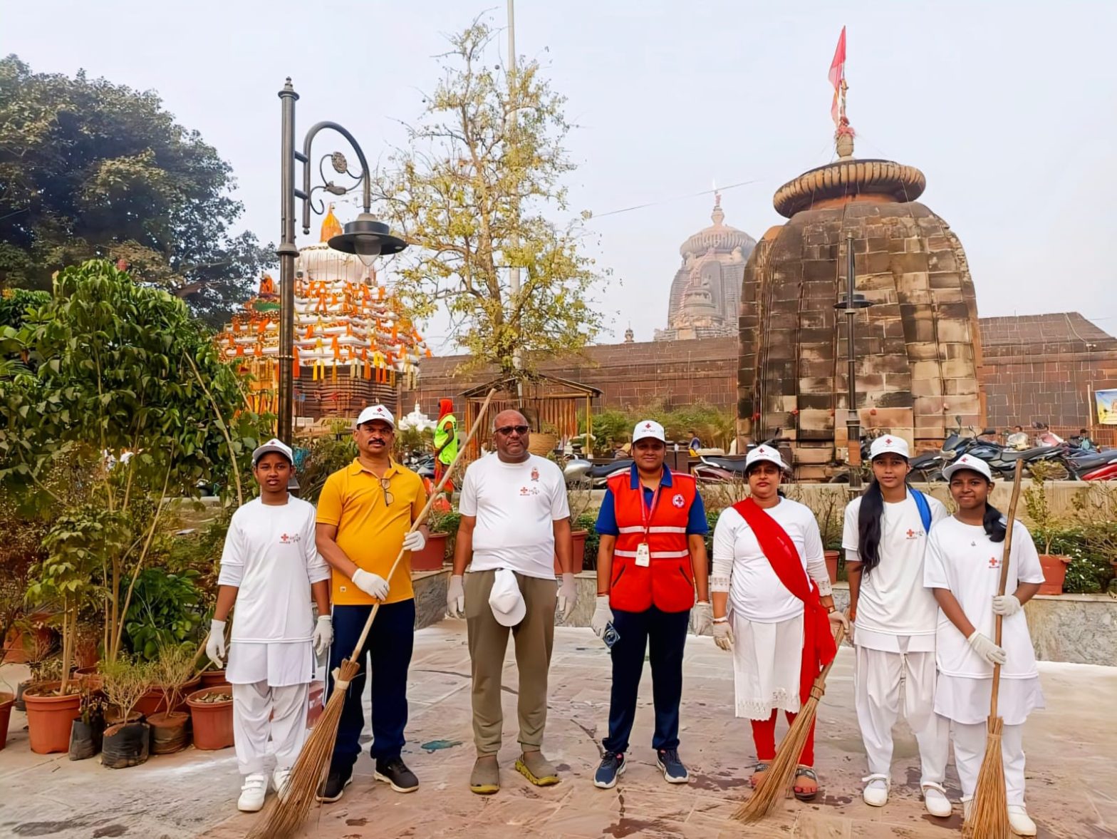 Cleanliness Drive Conducted Near Lingaraj Temple